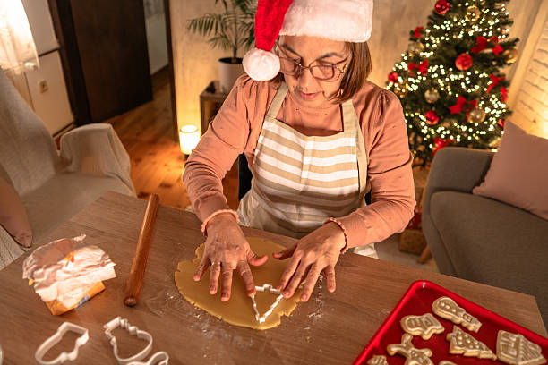 istock Woman making Christmas cookies 2241432768