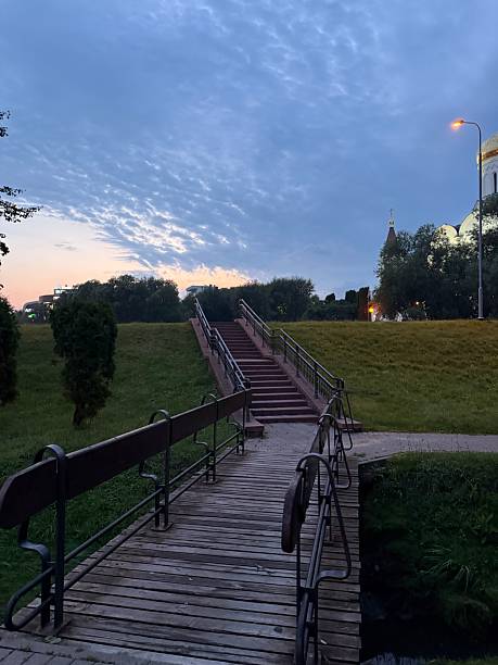 istock Stairway to heaven in summer 2241433586