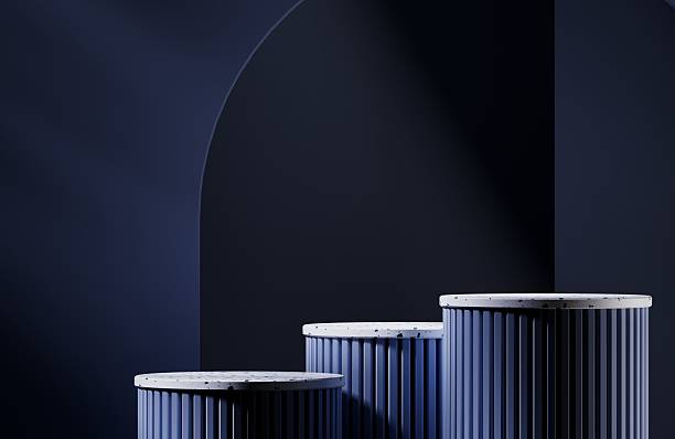 Product podium stage for mockup presentation