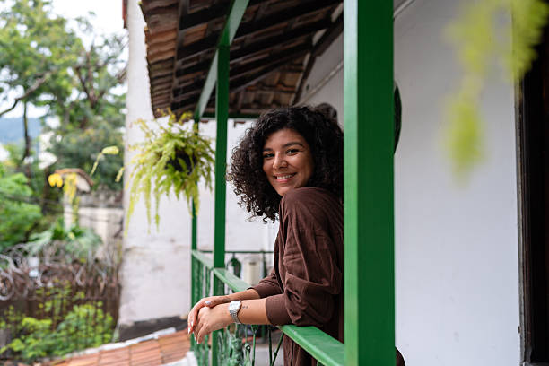 istock Woman at home balcony 2241436980