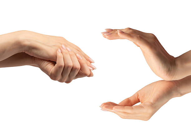 istock Woman hands  isolated on a white background. 2241440767
