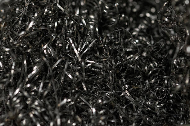 Black and white image of pot scrubber on a white background.