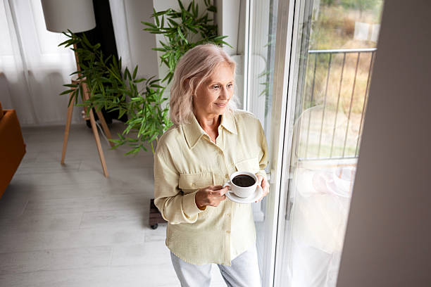 istock Peaceful Morning at Home with Coffee and Rain 2241441403