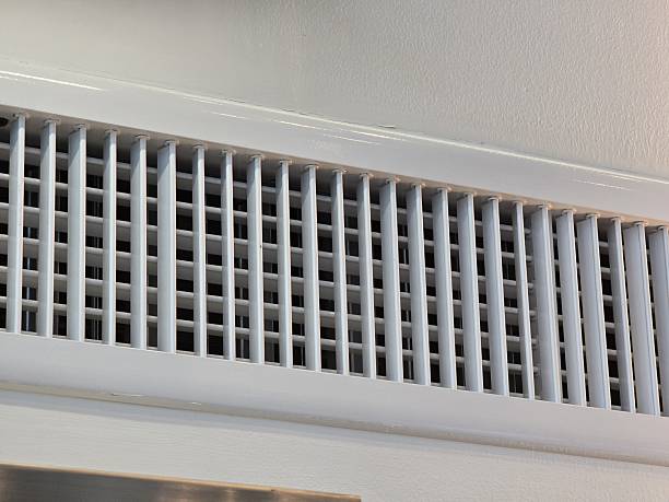 istock Close-Up View of Fresh Air Vent with Grate Design in Modern Interior Space 2241448530