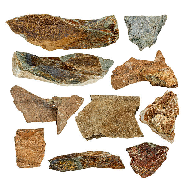 istock Building stone collection  isolated on white background 2241449146