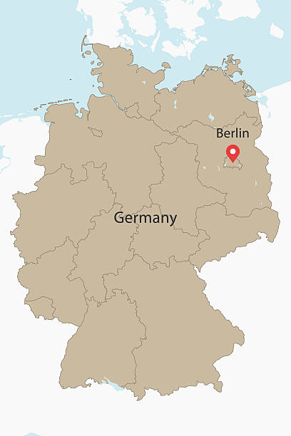 istock Vector artwork of detailed outline map of GERMANY 2241454307