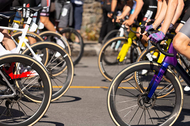 istock Group of cyclist at professional race 2241460052