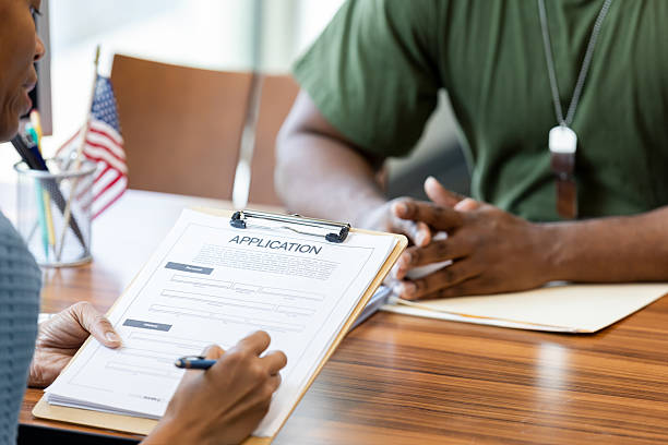 istock Applying for opportunities with veteran support and guidance. 2241471749