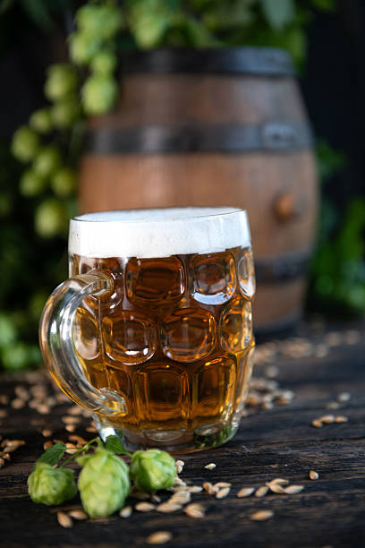 istock Mug of beer with fresh hops 2241477009