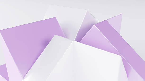 istock Colorful abstract geometric 3d background with different elements and colors. The concept of abstract clean, beautiful, soft, simple, vortex, business, technology, future, game, internet, data 2241480500