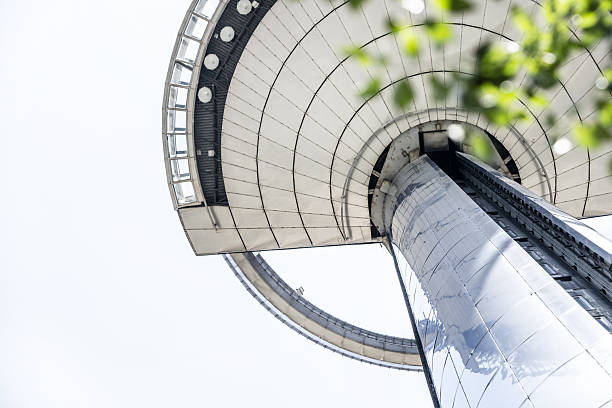 istock Image of the Moncloa lighthouse with its circular glass 2241493156
