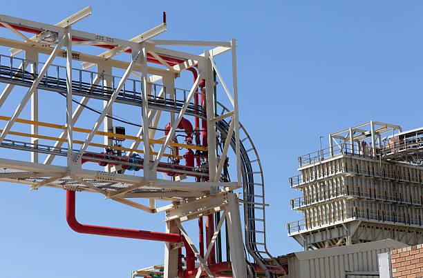 istock Gantry Cladding Mining Metal Frame Corrosion, heavy equipment for safety in mining industry 2241496939