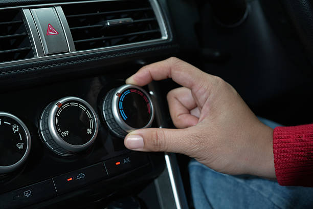 istock car air conditioner is not cool due to a refrigerant leak. 2241499030