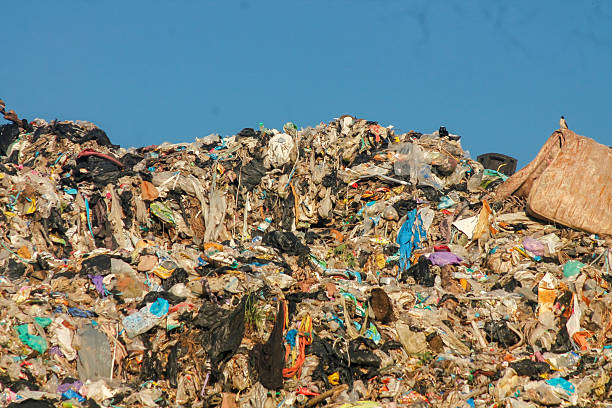 istock Garbage pile in trash dump or landfill. Pollution concept. 2241499645
