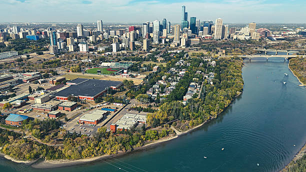 istock Downtown Edmonton aerial skyline in fall 2241501309