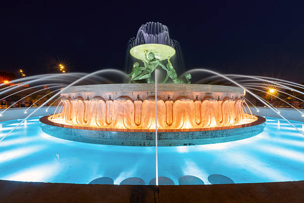 istock Triton Fountain at Night in Valletta Malta 2241509736