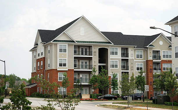 istock perspective view of new apartment building 2241530538