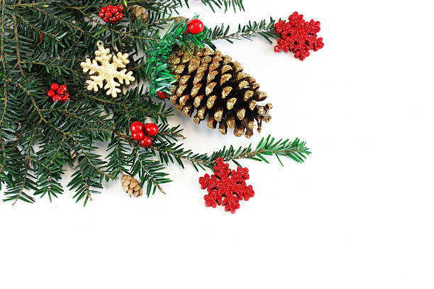 istock Christmas decoration on white background 2241534583