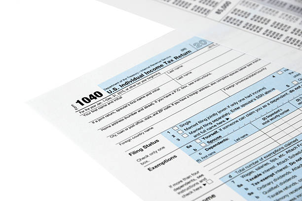 istock close up on 1040 tax form 2241534828