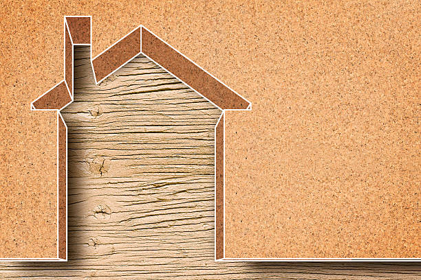istock Thermal insulation coatings for residential construction with cork material to reduce thermal losses against a wooden construction structure - Building energy efficiency and environmentally friendly concept with copy space 2241543819