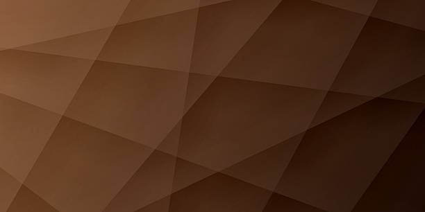 ilustrații de stoc cu fundal geometric abstract - mozaic poligonal cu gradient maro - fundal maro