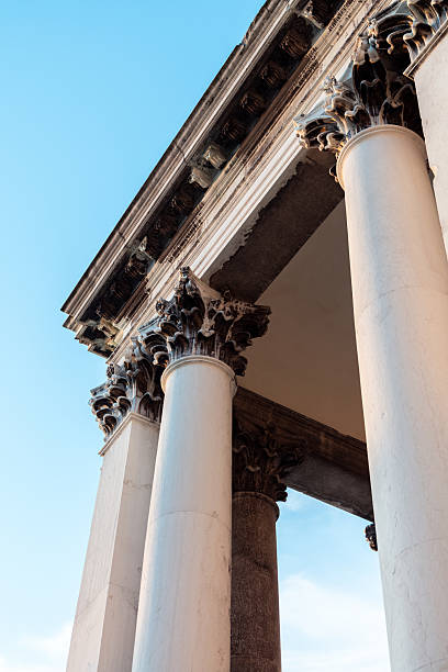 istock Ancient Roman-style columns of classical building 2241548893