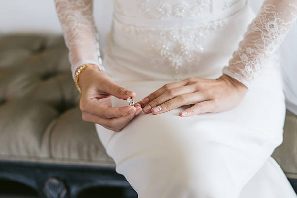 Concept of marriage, partnership, commitment. Portrait photography.