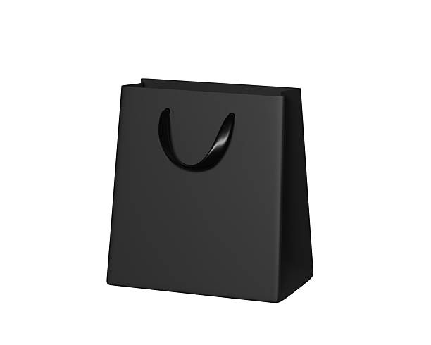 istock 3D Black Shopping Bag 2241559273