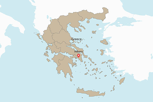 istock Vector artwork of detailed outline map of GREECE 2241563259