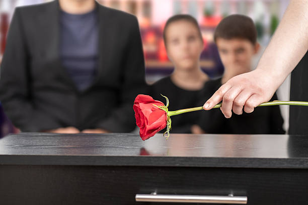 istock Family in a funeral 2241564055