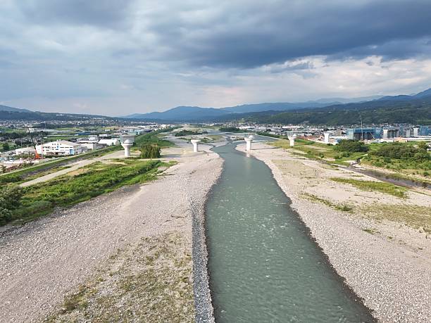 istock A river with a bridge in the middle of it 2241565410