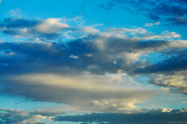 Dramatic skies painted in hues of gold and blue in Sydney, NSW, Australia. (Photo by Tara Chand Malhotra)