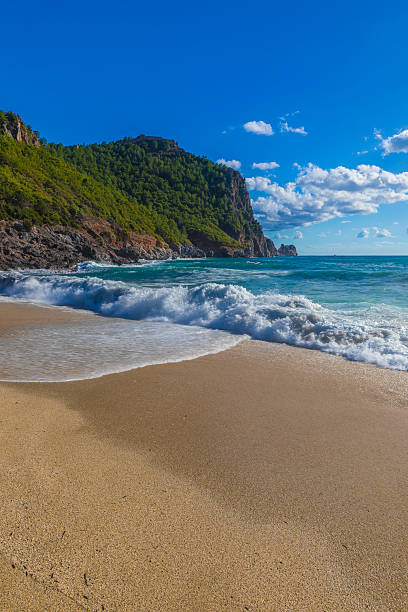 A beach on the Mediterranean coast in Antalya
