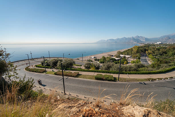 Antalya Konyaalti coast and the variant that goes down towards the coast