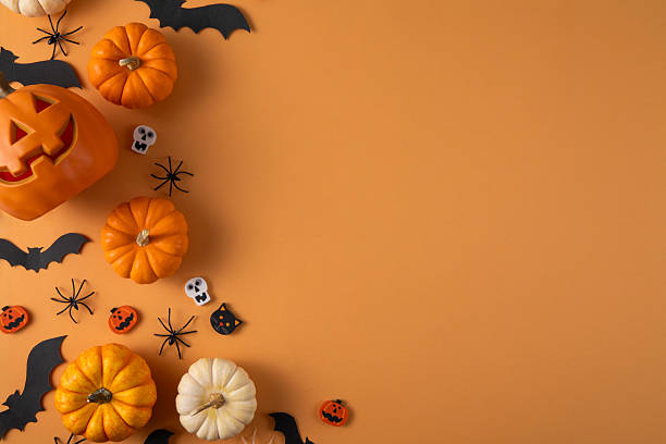 istock Halloween Background with Pumpkins 2241594172