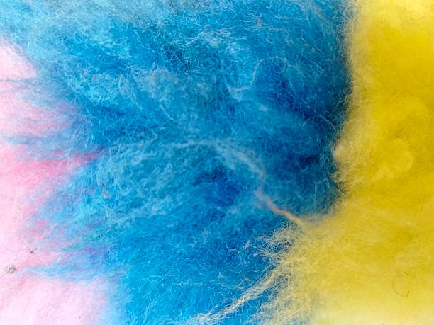 colorful cotton texture in pink, yellow, blue