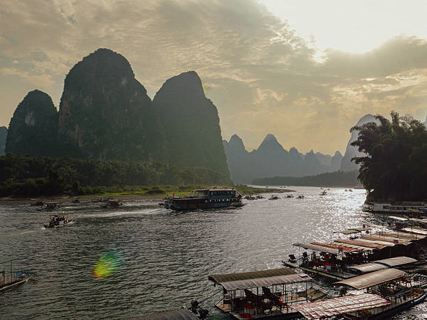 istock Karst Mountains along the Li River, Guilin, China 2241604796