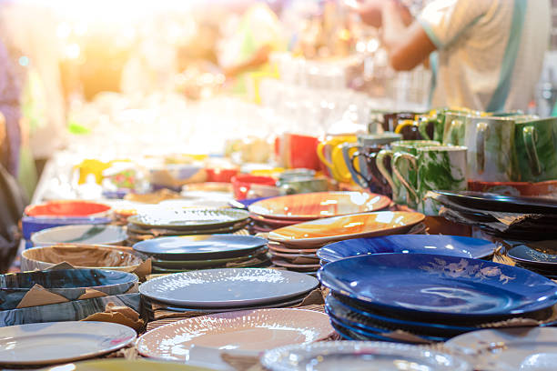 istock Plates and Pots: A Diverse Inventory in a Bangladeshi Kitchen Supply Store 2241606217