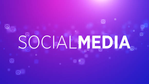 Social media in the article and text - 4K Stok video