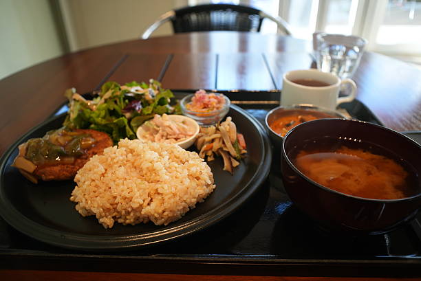 Japanese Vegan Lunch Set Meal.