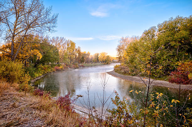 istock The Elbow River on a calm fall morning flowing through the Rideau and Elbow Park neighborhoods in Calgary, Alberta 2241627984