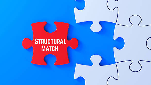 istock Structural Match. Red Puzzle Piece Representing Business Alignment, Leadership and Innovation Synergy 2241632777