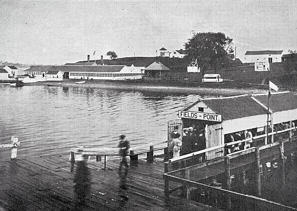 istock Fields Point, Providence, Rhode Island, seaside pier and bathing pavilions along Narragansett Bay, popular summer destination of the 1890s 2241639566