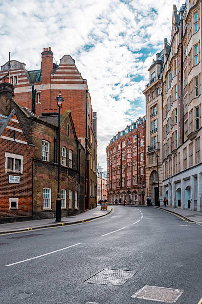 istock London street with traditional architecture and cloudy sky 2241656545