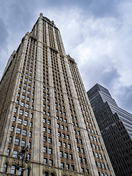 istock Modern glass building and classic architecture in Lower Manhattan 2241664098