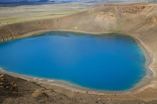 Viti Crater in Krafla Volcano in the Lake Myvatn Region of Northern Iceland