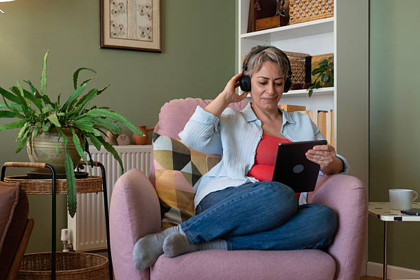 istock A woman is making online calls from home using a tablet. 2241672566