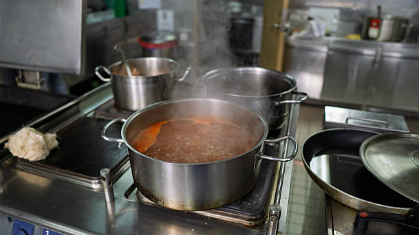 istock Detail of modern galley on board a ship 2241676174