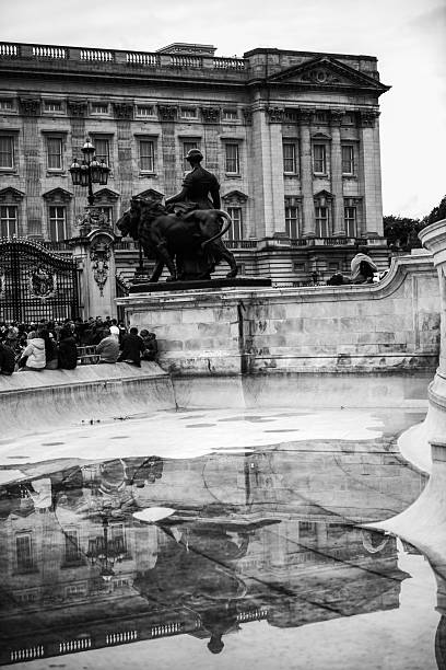 London, United Kingdom - October 14,  2022 - Black and white image of the 