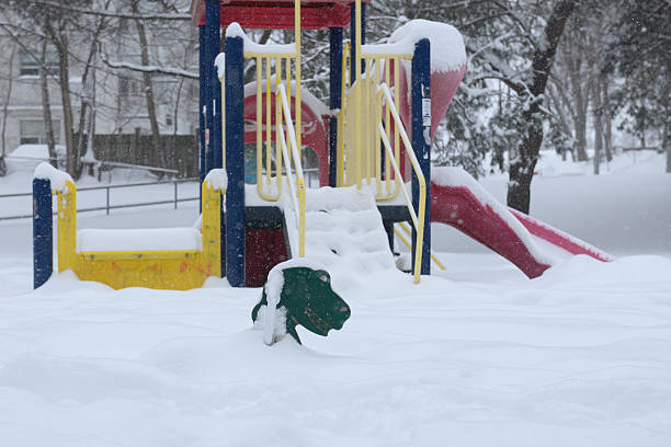 istock Snowy Playground in Winter 2241686106